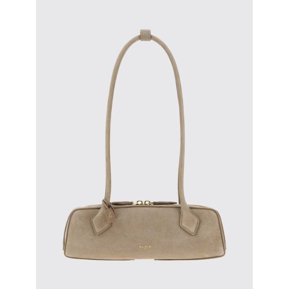 Alai�A Women Le Teckel Nubuck Shoulder Bag Alaia With Double Handle